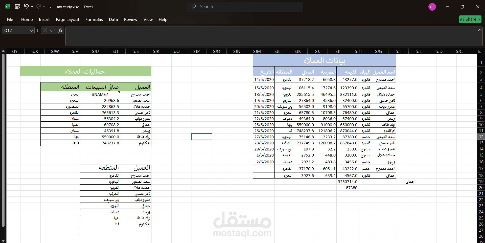 محلل بيانات