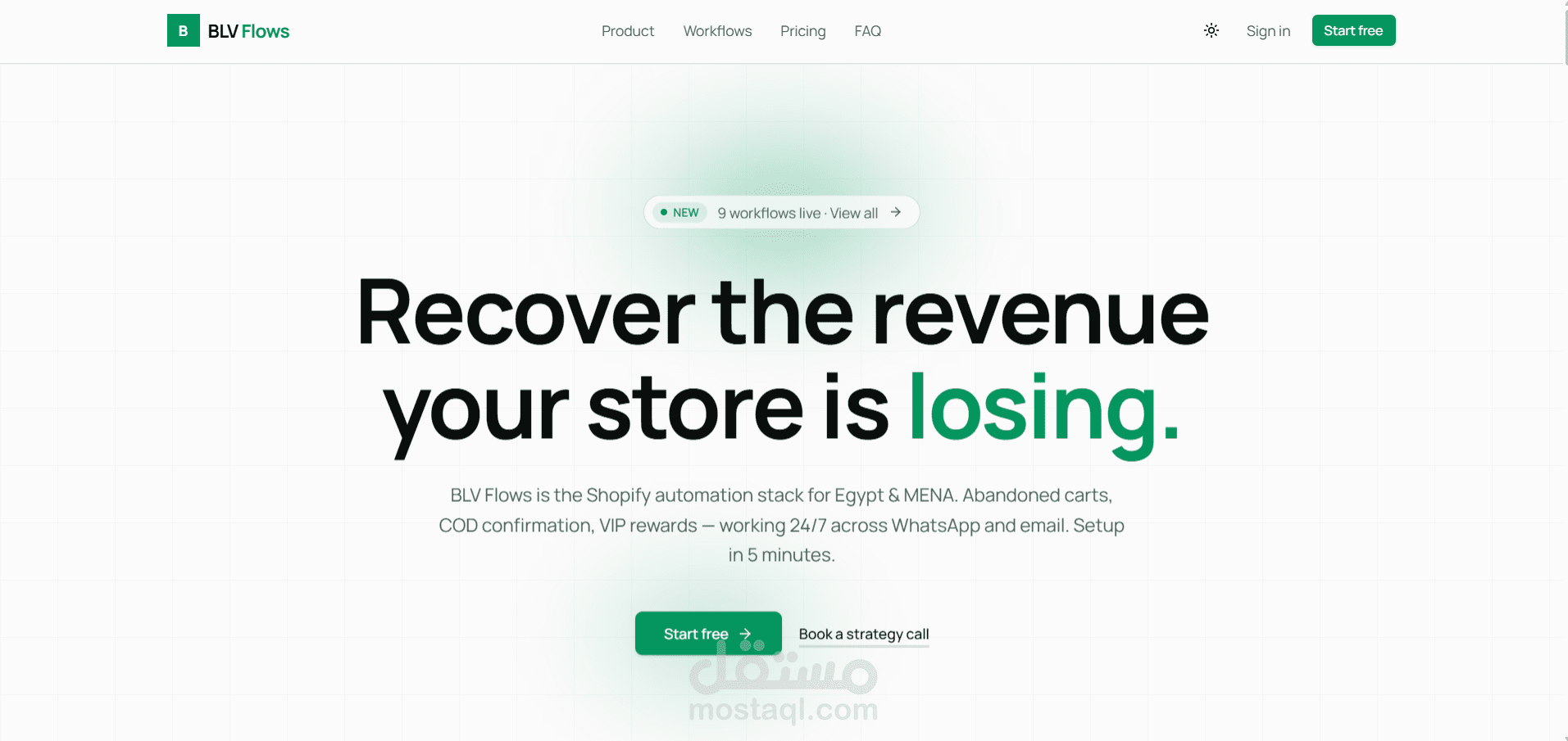 BLV Flows – Shopify Automation SaaS Platform with AI & WhatsApp Integration
