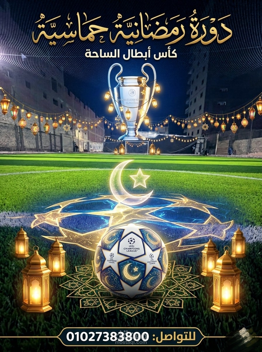 اعلان بطولة محلية للهاوين  بالذكاء الاصطناعي