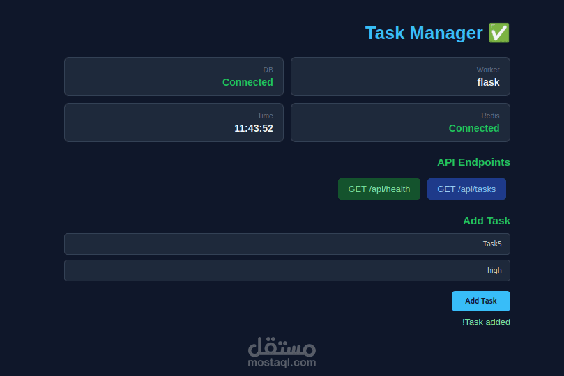 Docker Task Manager