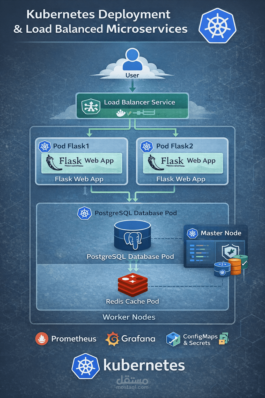 Kubernetes Deployment & Load Balanced Microservices