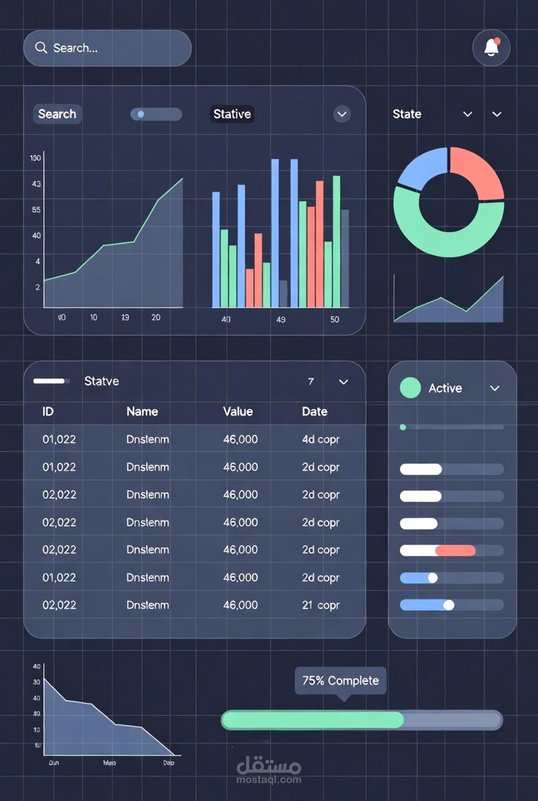 ادخال وتحليل البيانات