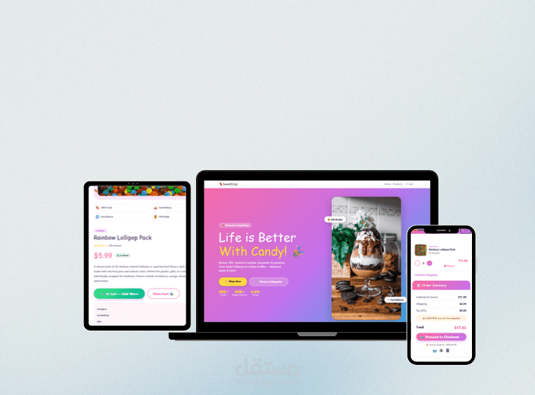 SweetDrop - E-commerce Candy Store