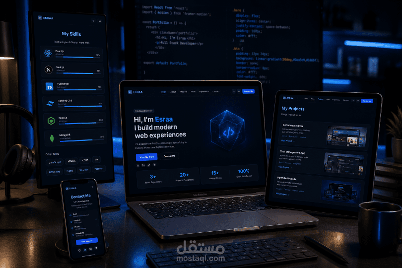 Interactive Personal Portfolio Built with React & Modern Web Technologies