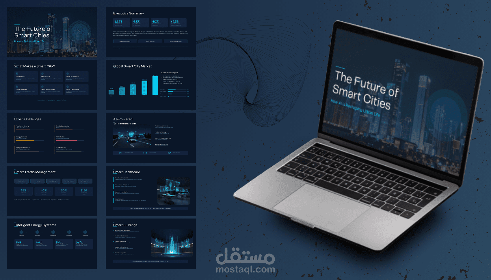 تصميم باوربوينت احترافي وجذاب