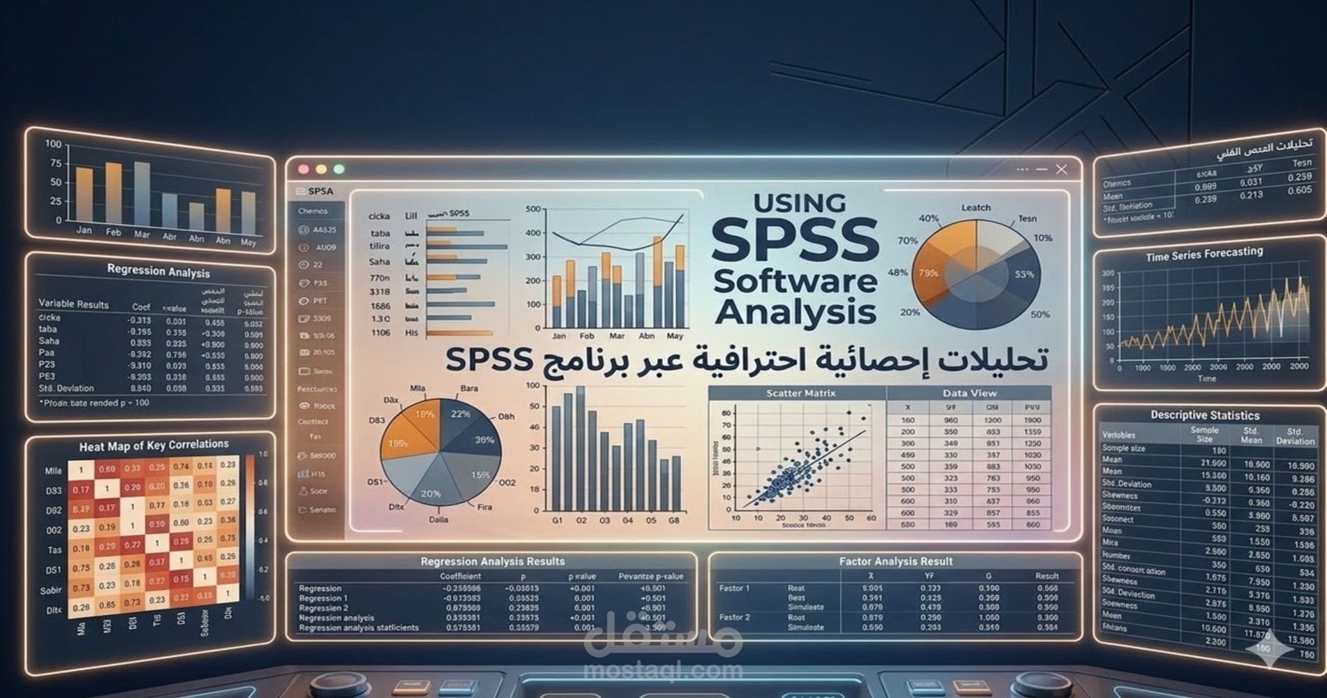 "سأحلل بياناتك باستخدام SPSS وأكتب تقريراً إحصائياً احترافيا