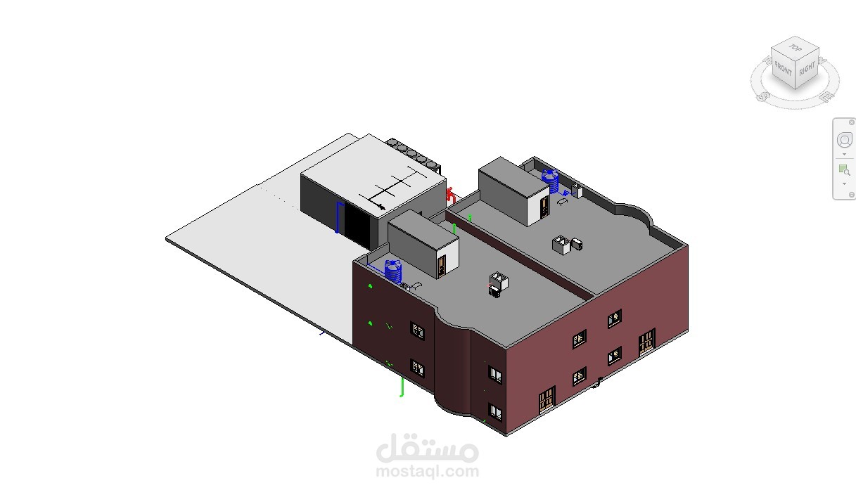 Design of  systems for School using Revit