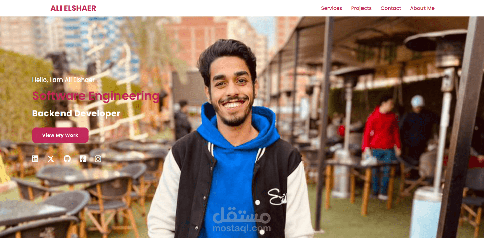 تصميم وتطوير موقع "Portfolio" تعريفي عصري ومتجاوب (Fokir)