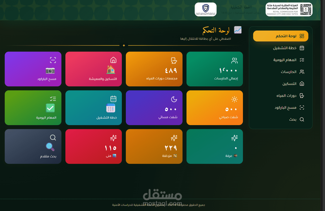 بناء نظام تشغيلي متكامل وتطبيق ويب لإدارة 1000 حارسة أمن (موسم الحج) - من الصفر