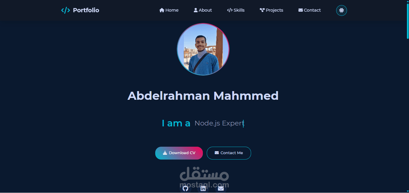 إنشاء موقع شخصي يعكس مهاراتك وتخصصك المجالي