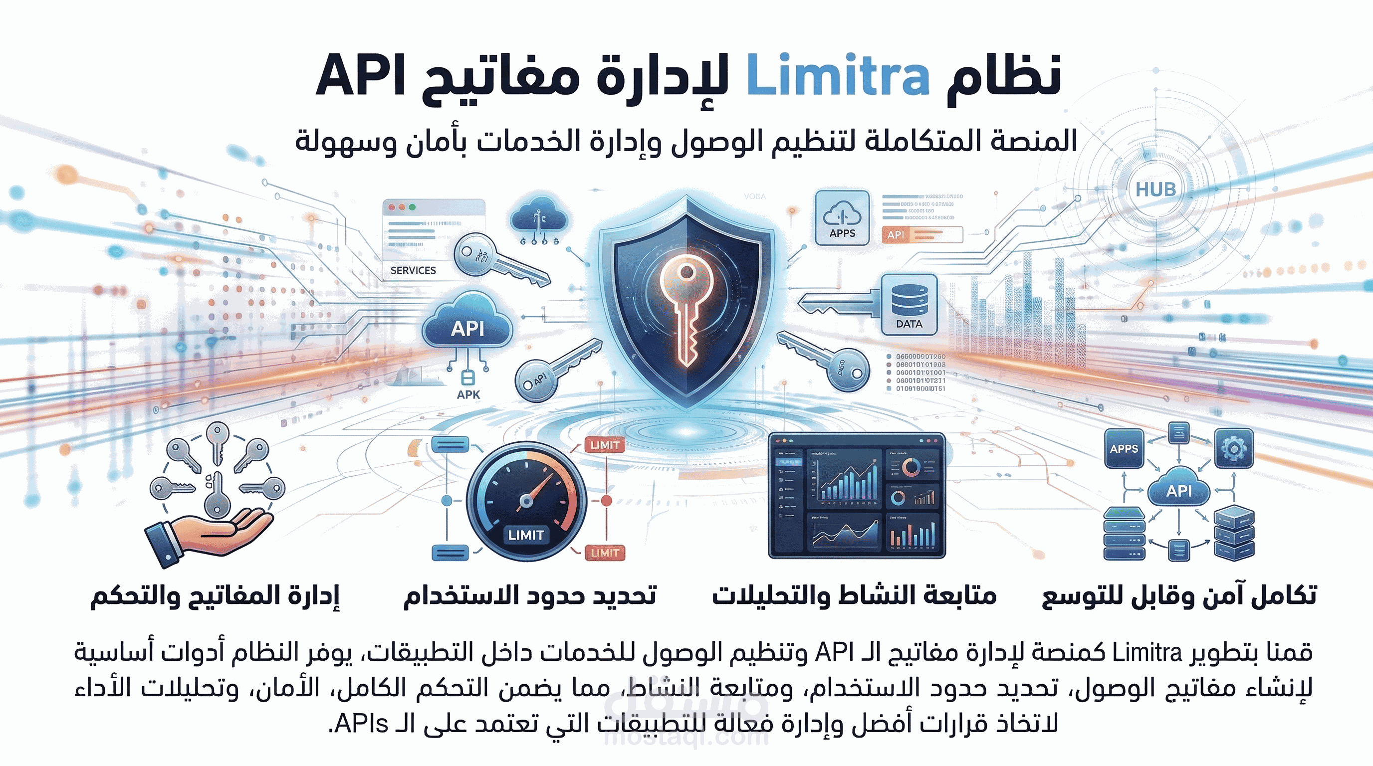 منصة متكاملة لادارة ومراقبة استخدام الخدمات البرمجية