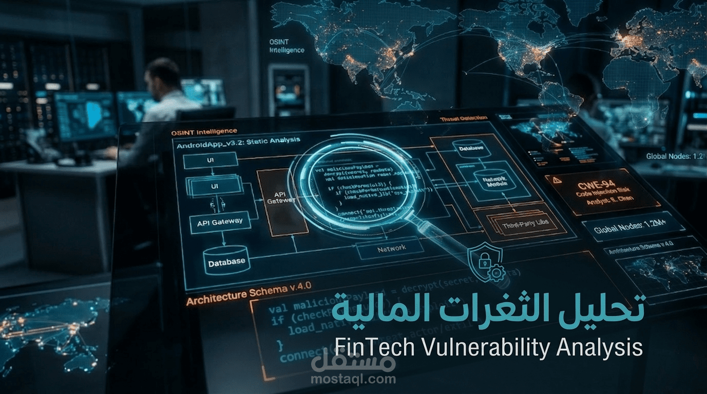 تقييم أمني واختبار اختراق محدد لتطبيق دفع مالي (Mobile Payment)