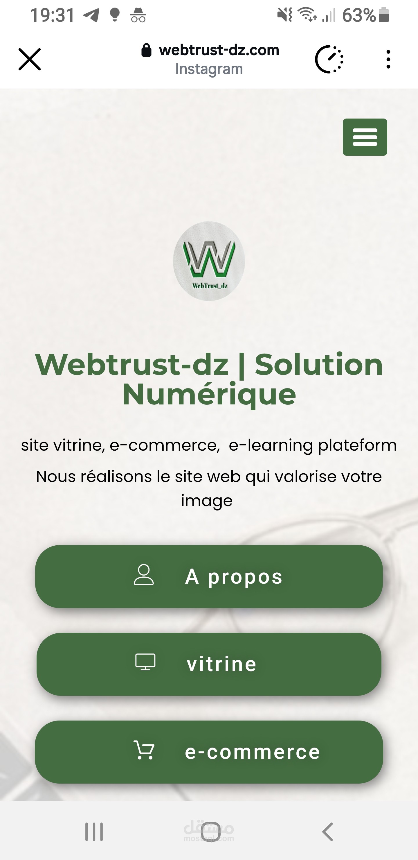 تصميم الهوية الرقمية والموقع الرسمي لوكالة WebTrust.