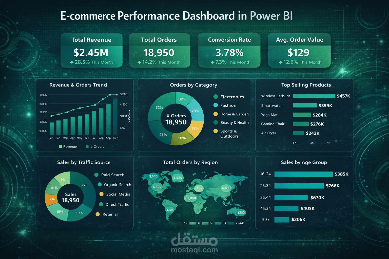 E-Commerce Performance Dashboard – Power BI
