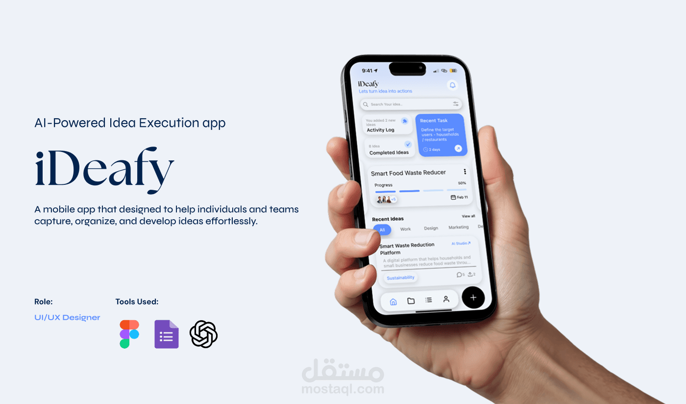 AI-Powered Idea Execution App – UI Design