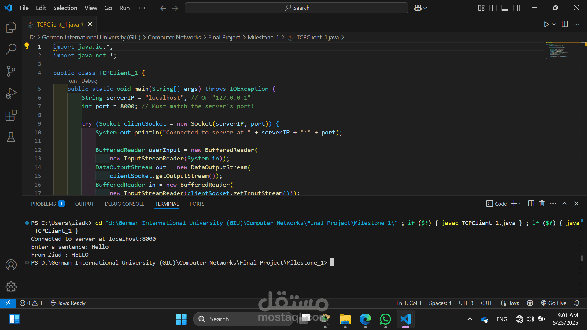 تطبيق دردشة فورية باستخدام Java WebSockets