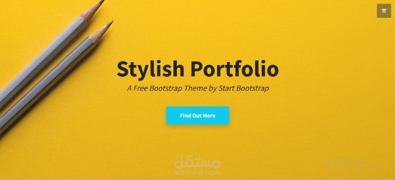 تطوير معرض أعمال (Portfolio) تفاعلي باستخدام Bootstrap 5