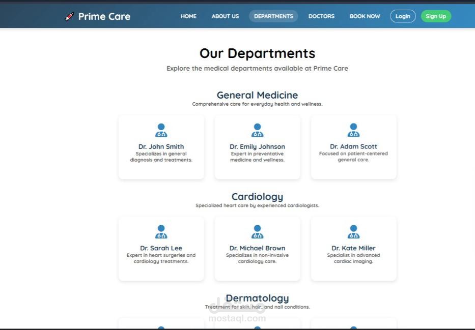 primecare hospital mangement system