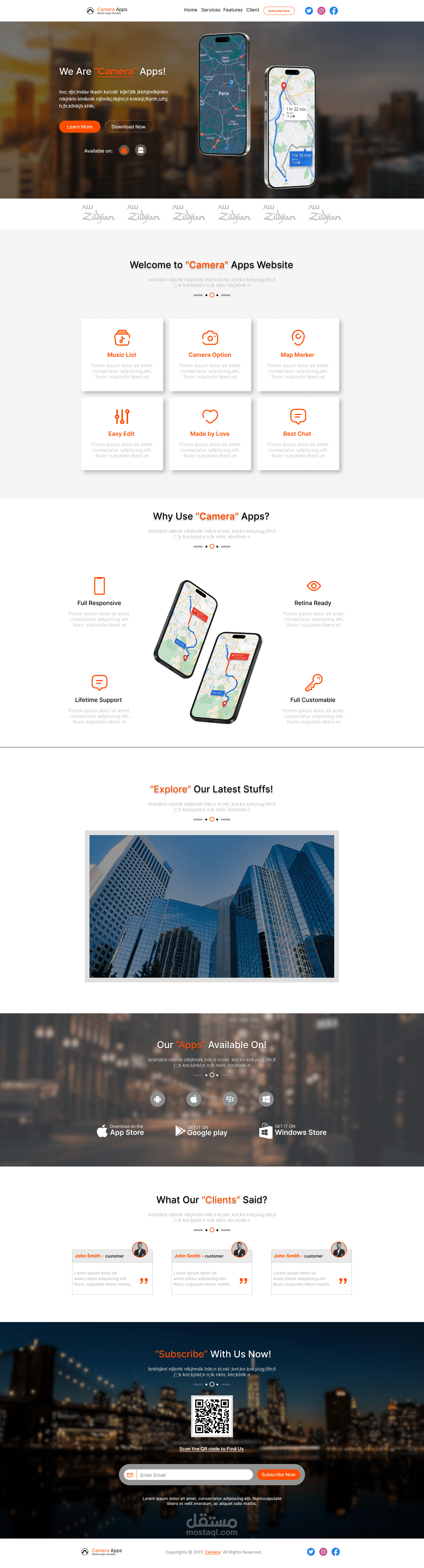 Landing Page Website UI Design