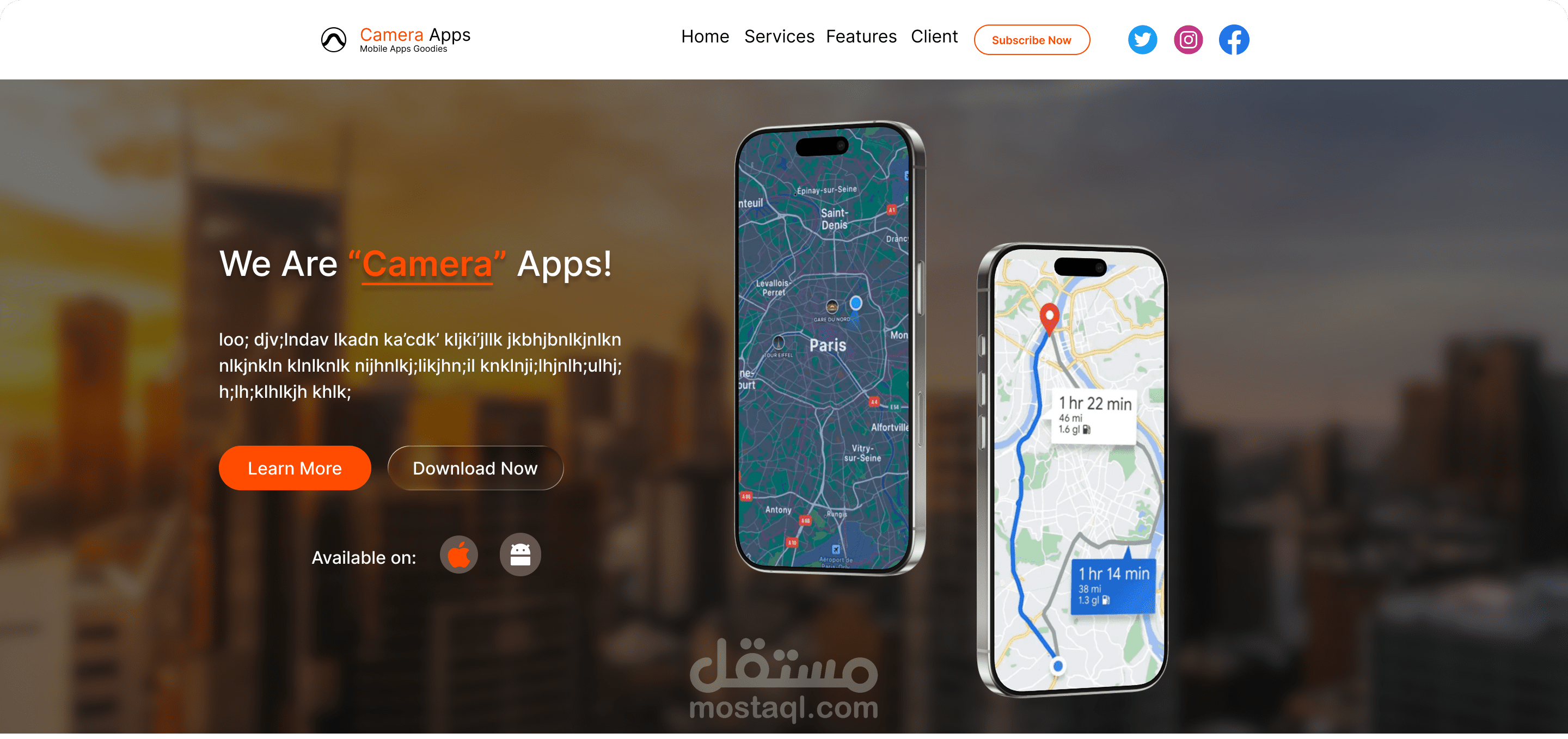 Landing Page Website UI Design