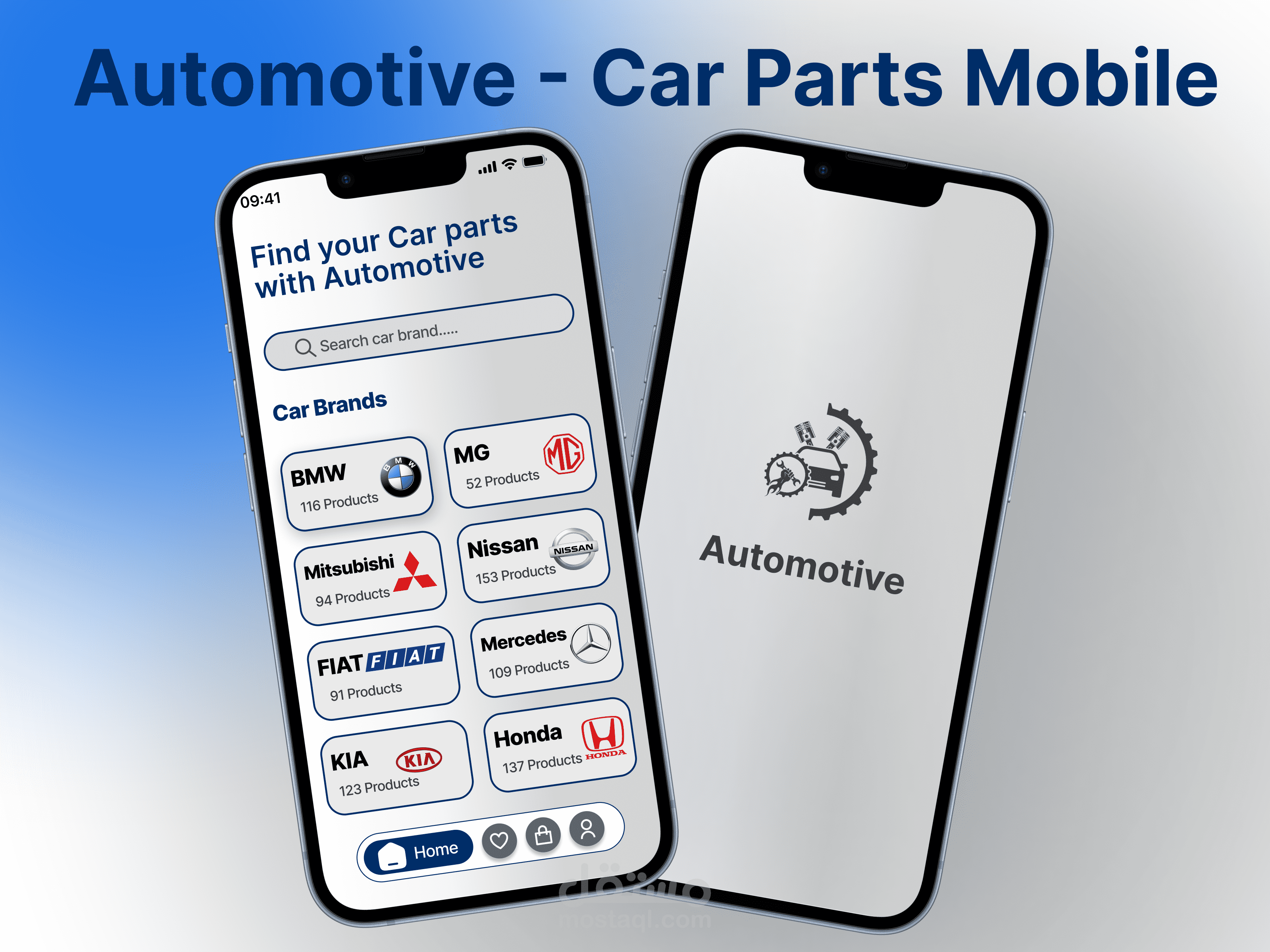 Automotive Mobile App UI Design | Car Parts Shopping App