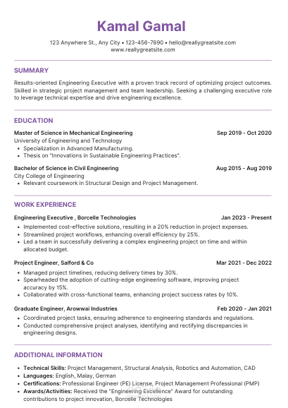 سيرة ذاتية احترافية لمهندس تتجاوز أنظمة ATS وقويه