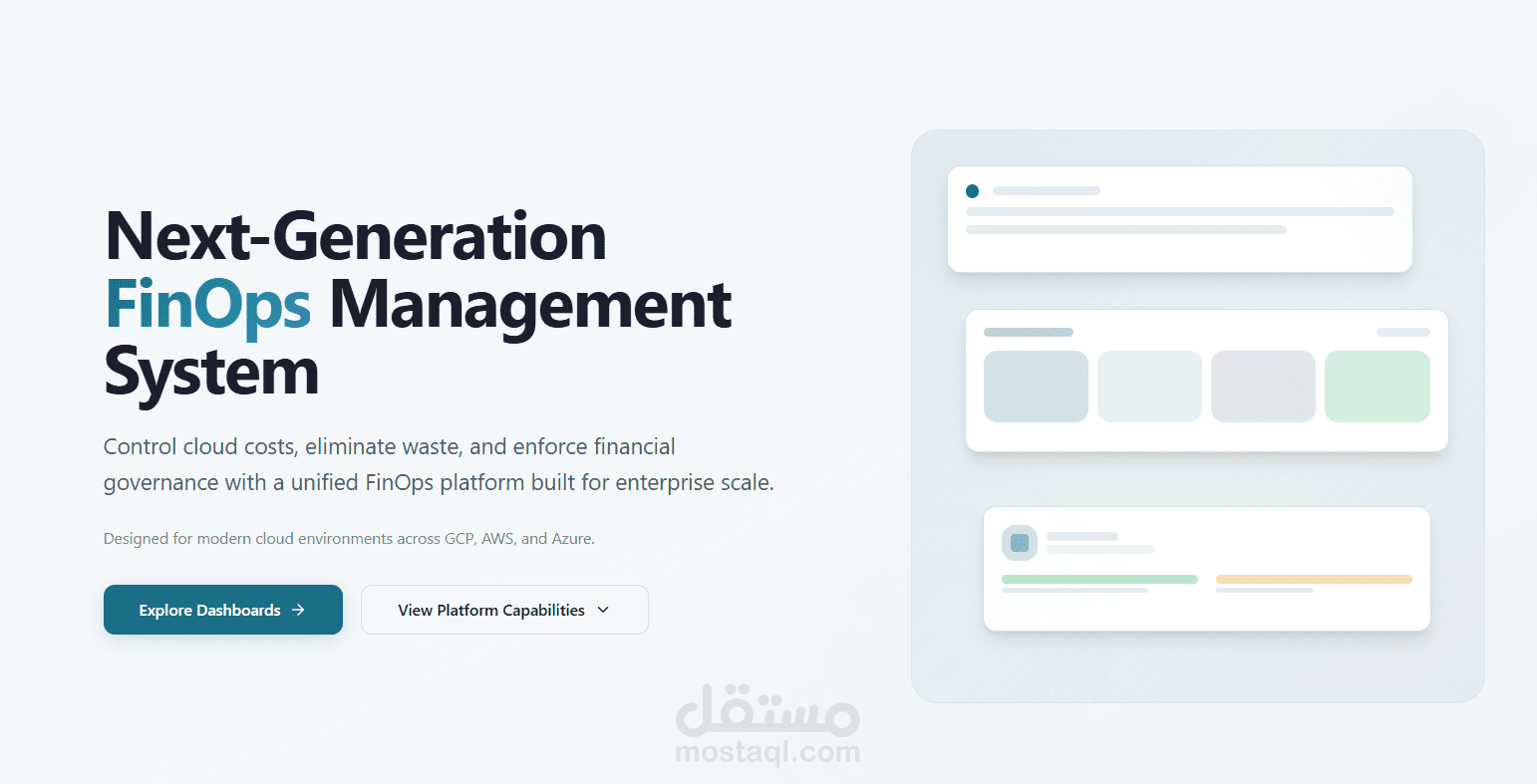FinOps Cloud Cost Management Platform