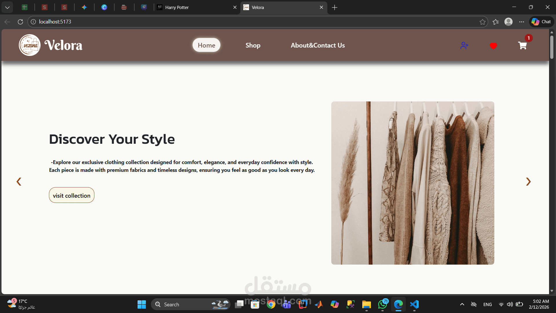 مشروع متجر Velora الإلكتروني (E-commerce Platform)