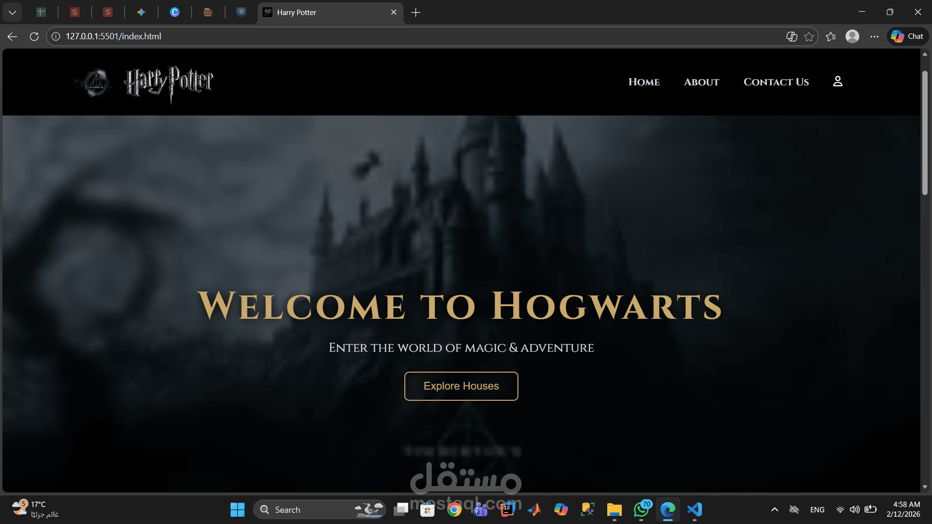 منصة Harry Potter Explorer التفاعلية