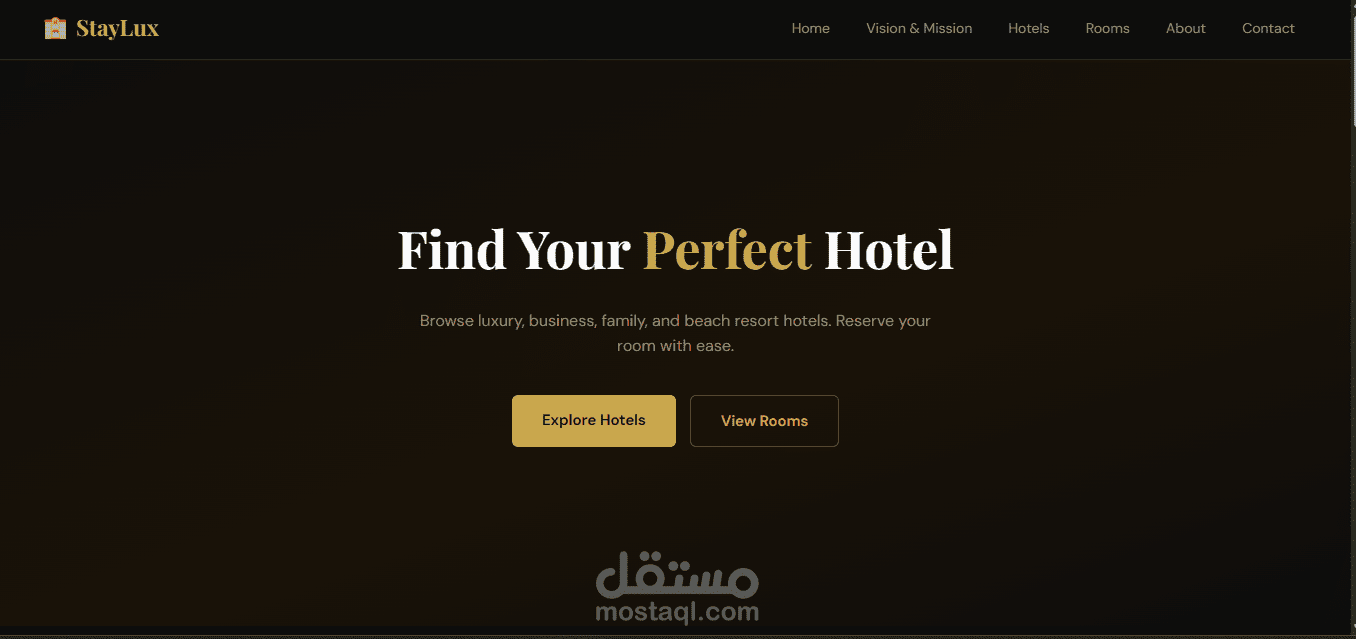 StayLox Hotel – Hotel Booking Website