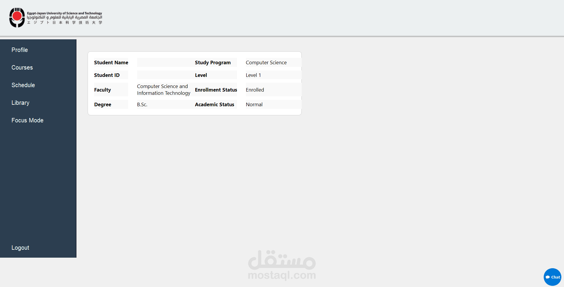 نظام إدارة جامعي ذكي باستخدام Python وقواعد البيانات مع دمج Chatbot ذكاء اصطناعي