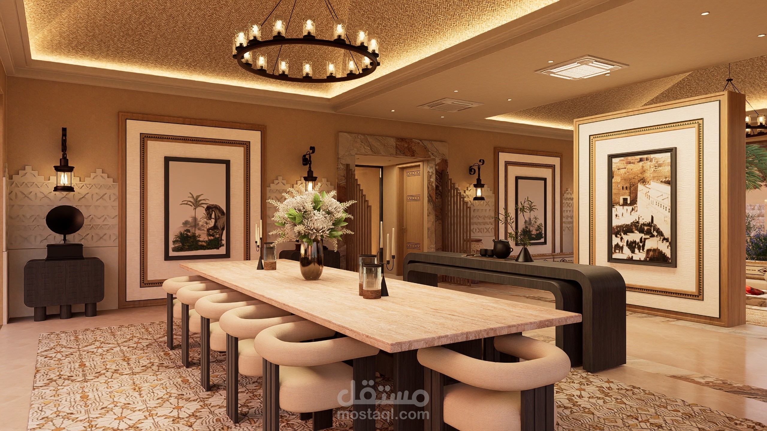 تصميم جلسة نجدية عصرية