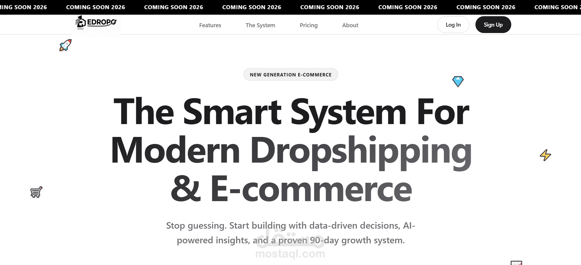 edropo site for ecomerce modern