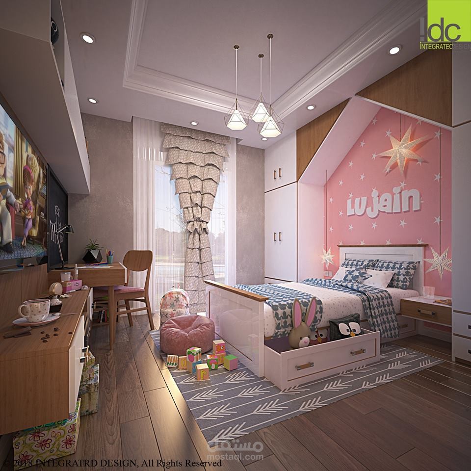 غرفة نوم لبنت