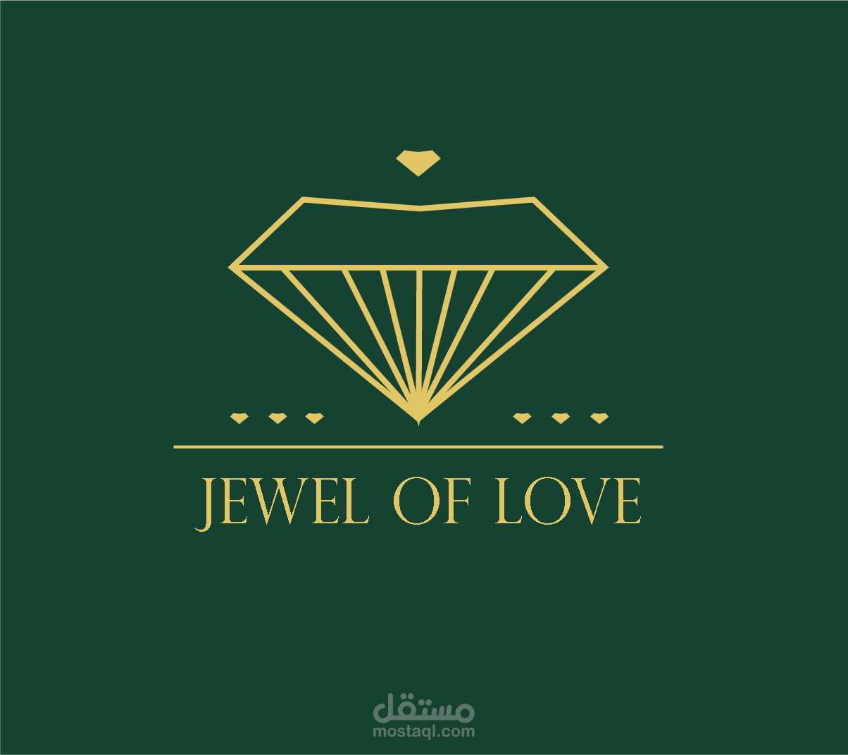 تصميم شعار أنيق لعلامة تجارية في مجال المجوهرات