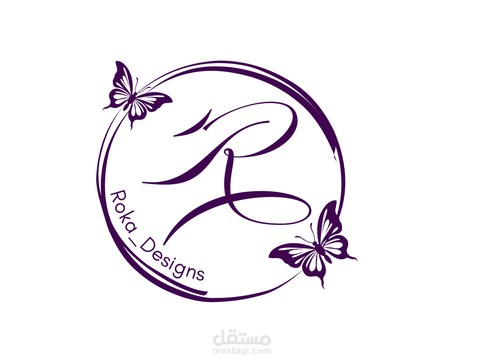 تصميم شعار (لوجو) عصري لعلامة تجارية شخصية - Roka Designs.