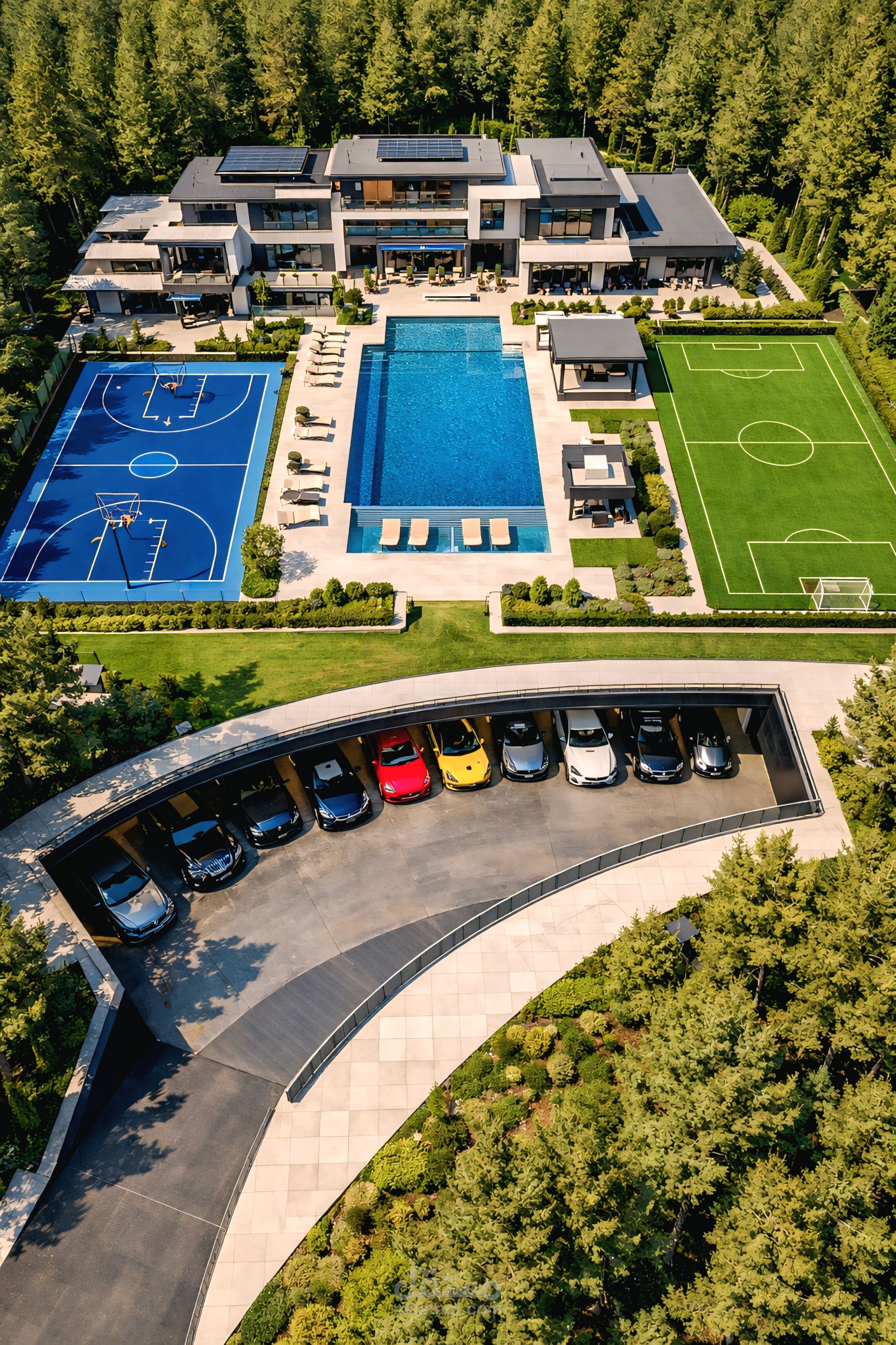 تصميم واجهات فيلات وقصور مودرن (Lux Style) | Luxury Modern Villa & Mansion Exterior Design