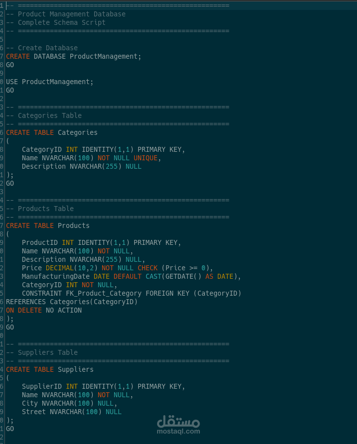 Database Design and implementation