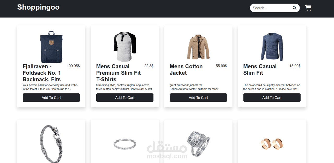 Shoppingoo - Simple E-commerce Website
