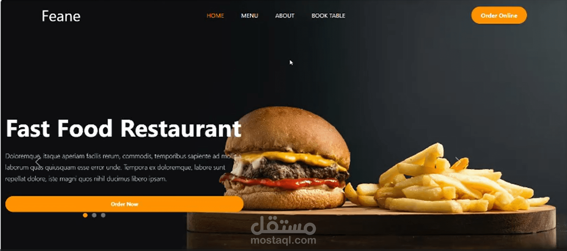 Restaurant Menu Website (Bootstrap)