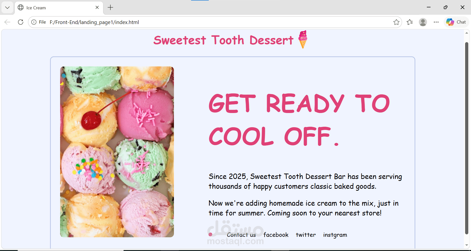 Sweetest Tooth Dessert