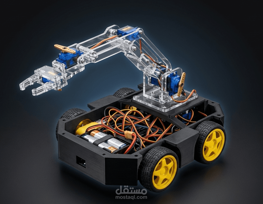 تصميم وبرمجة روبوت متعدد المهام باستخدام Arduino وESP32