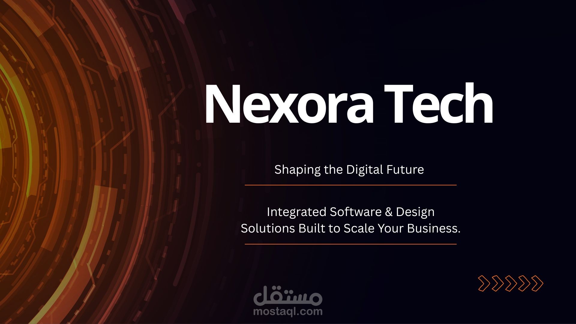 تصميم عرض تقديمي (Pitch Deck) احترافي لشركة ناشئة لخدمات تطوير الويب