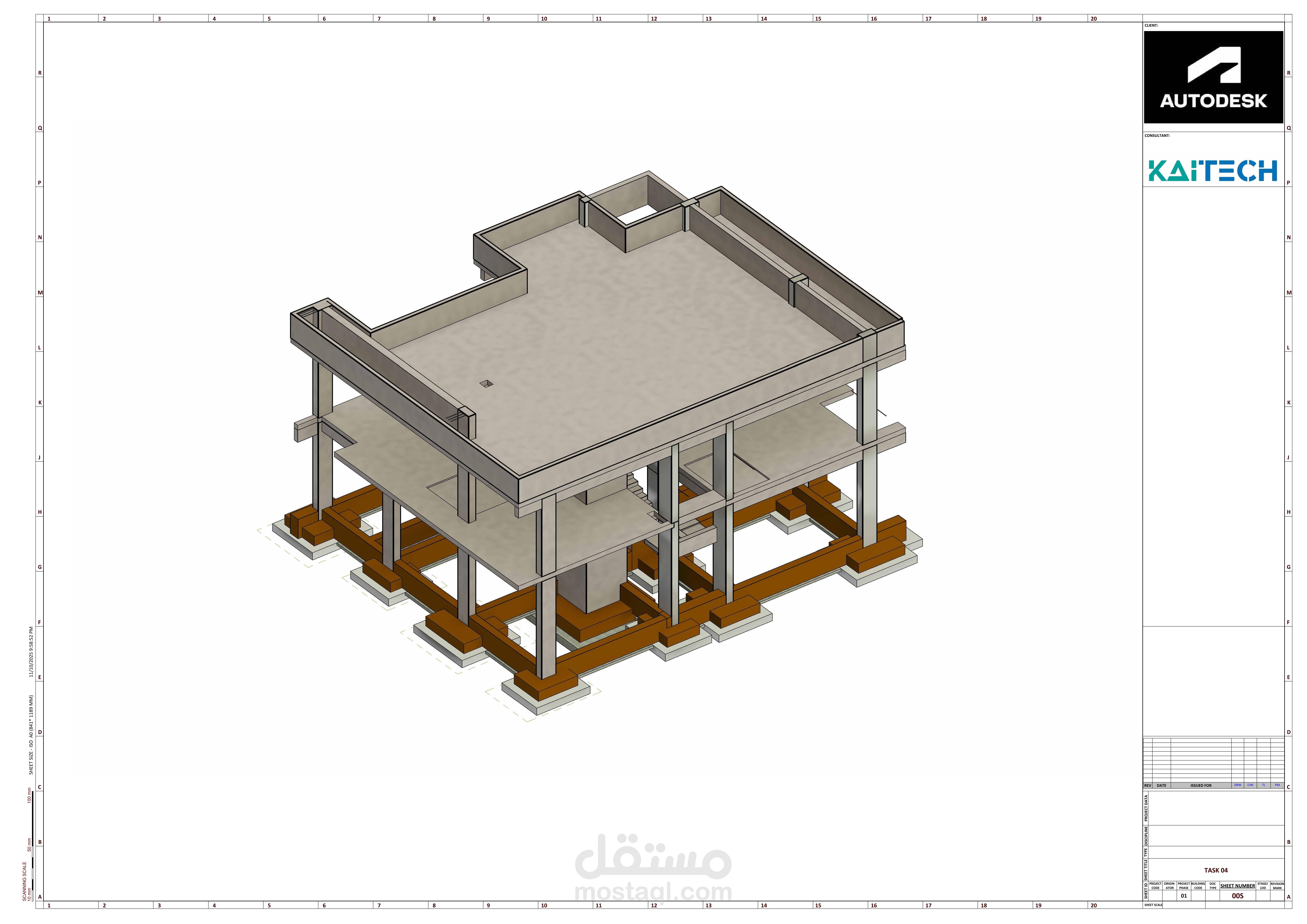 تصميم تسليح العناصر الإنشائية وإعداد رسومات Shop Drawing