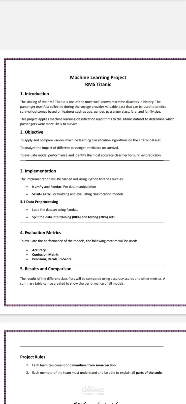 Titanic Survival Prediction Using Machine Learning