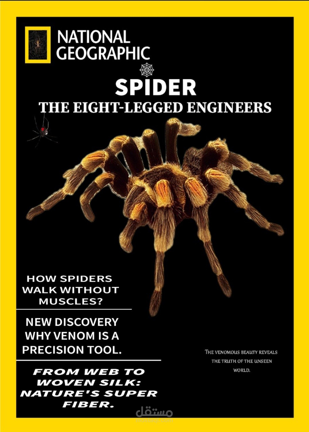 تصميم اعلان مجلة ياحكي national geographic