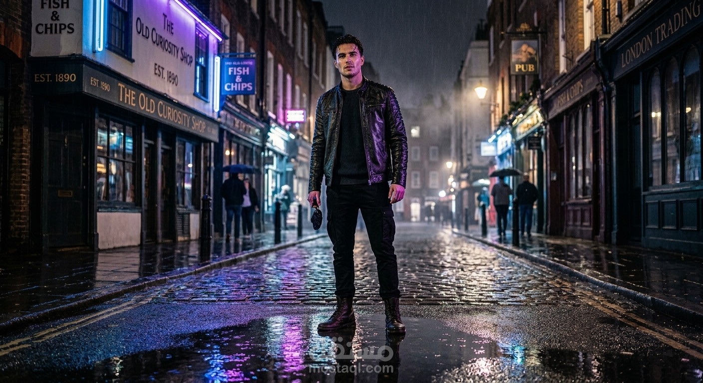 تصميم بوستر سينمائي باستخدام تقنيات دمج الصور المتقدمة