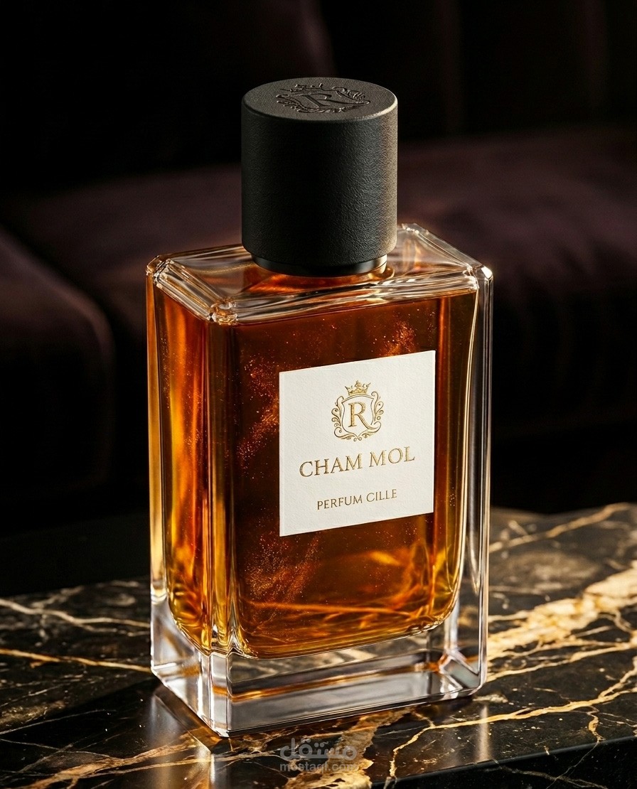 تصميم وإخراج فني لمنتج عطر فاخر (Royal Oud) | دمج الـ 3D والذكاء الاصطناعي