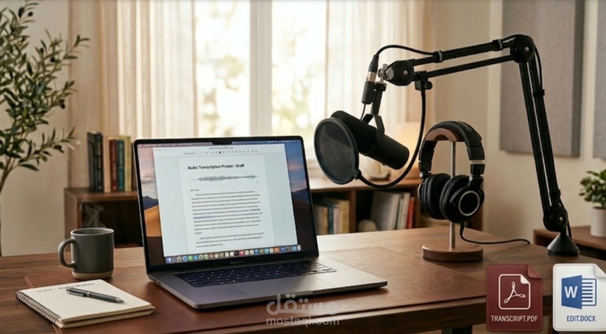 التفريغ الصوتي الأكاديمي وتنسيق المحاضرات والندوات العلمية