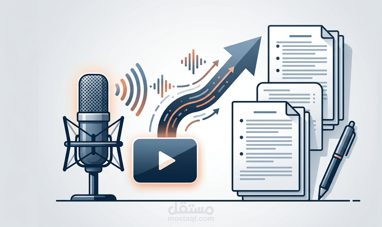 تفريغ البودكاست وفيديوهات اليوتيوب إلى نصوص احترافية (سكريبت)